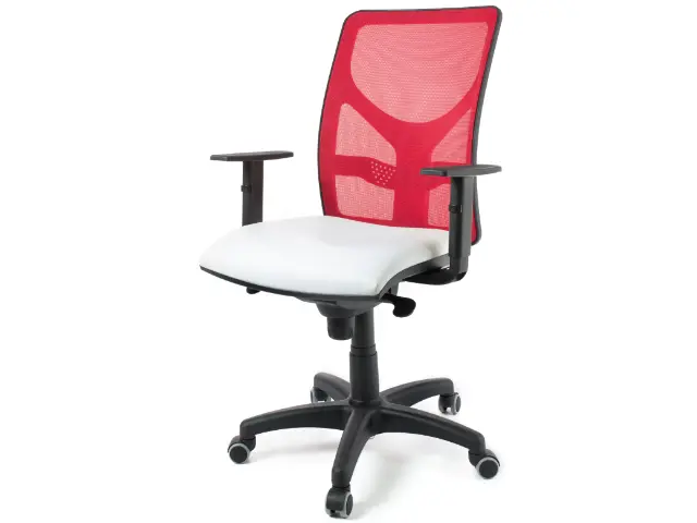 Imagen Silla giratoria sincro 5 posiciones respaldo malla y brazos 1D- trasla 