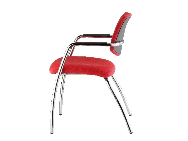 Imagen Silla confidente 4 patas apilable tapizado.