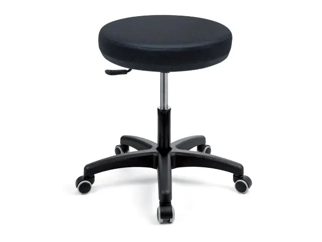 Imagen Taburete giratorio asiento tapizado. 
