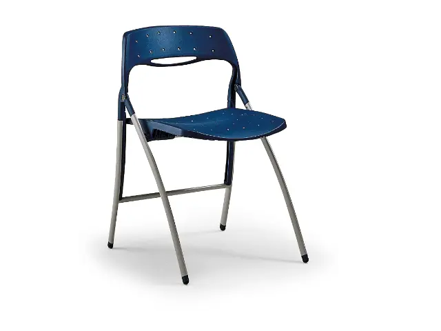 Imagen Silla confidente plegable.estructura cromadain