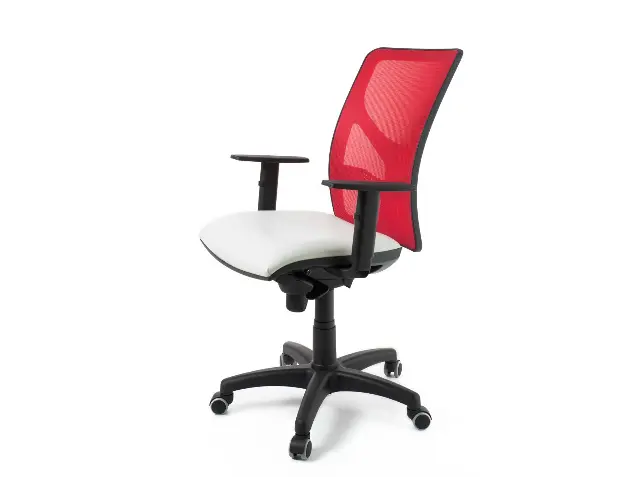 Imagen Silla giratoria sincro 5 posiciones respaldo malla y brazos 1D- trasla  2