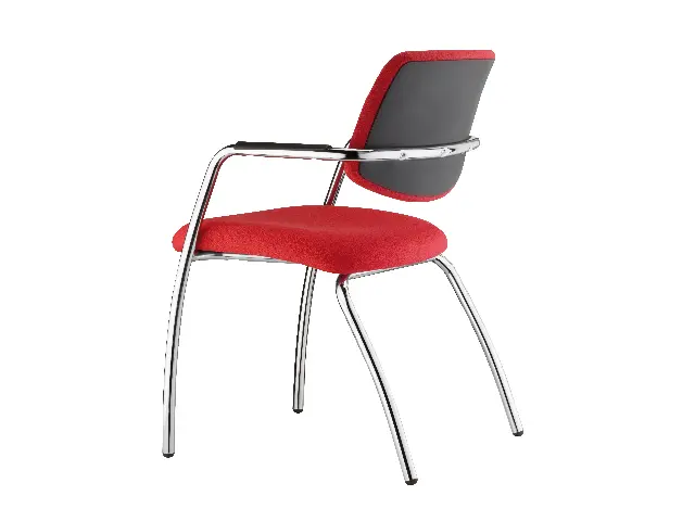 Imagen Silla confidente 4 patas apilable tapizado. 4