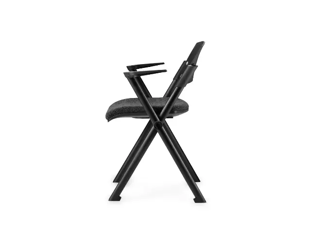 Imagen Silla confidente con brazos asiento tapizado 2