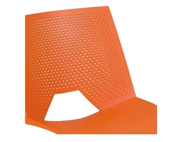 Imagen Silla confidente pilipropileno respaldo perforado  2