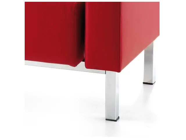 Imagen Sof tapizado 2 plazas con brazos.estructura negra o gris  2