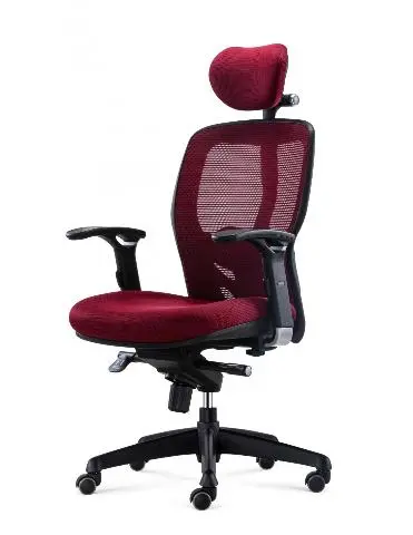 Imagen Asiento Burdeos- Respaldo Malla Burdeos